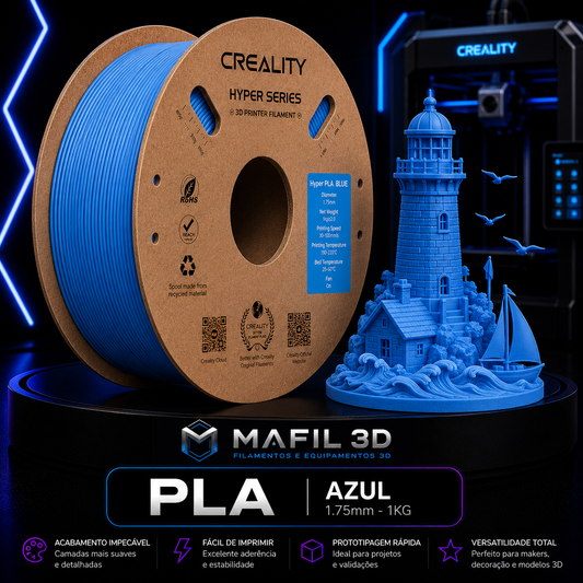 Filamento PLA Creality Azul 1kg – 1,75mm